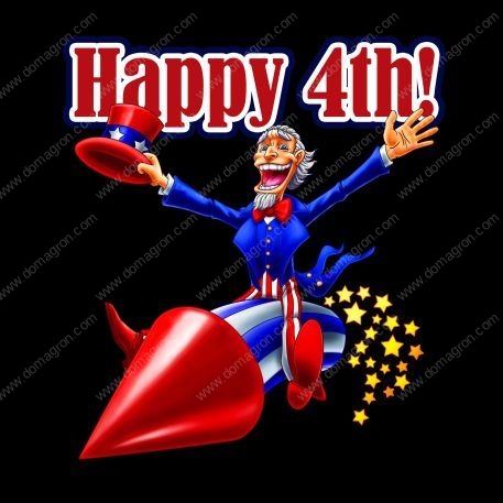 Happy 4th - Independence Day Celebration  Metal Photo H-249