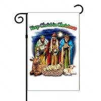 Keep Christ in Christmas Garden Flag
