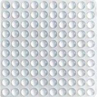 1,000 PCS Self-Adhesive Clear Rubber Bumper Bumpion Pads for Furniture Tables Electronics (10mm x 3mm 1,000pcs)