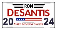 Ron DeSantis 2024 For President License Plate