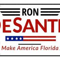 Ron DeSantis 2024 For President License Plate