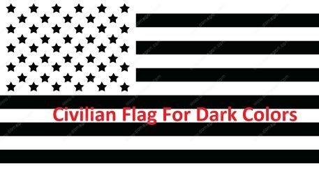 US Flag Arm and Neck Sleeve Direct To Film Heat Transfer Gang Sheet of Monochrome Flags -3" or 4" Size - Perfect For Sleeves or Neck - Image 3