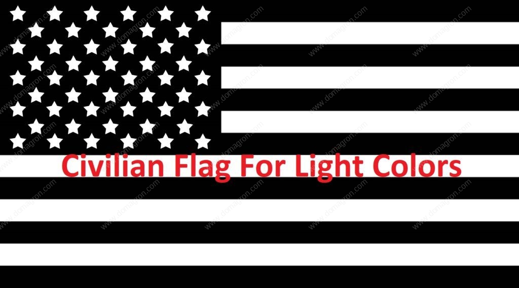 Civilian Flag for light colors – DOMAGRON