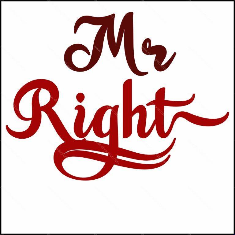 Mr and Mrs Right Shirt – Never Right – Always Right Couples Direct to Film (DTF) Heat Transfer