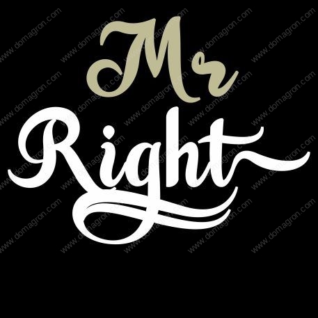 Mr and Mrs Right Shirt – Never Right – Always Right Couples Direct to Film (DTF) Heat Transfer