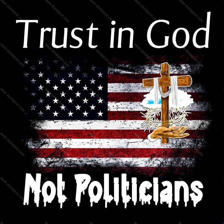 Trust in God Not Politicians Direct to Film (DTF) Heat Transfer P-196