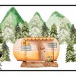 Glamping License Plate