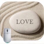 Love Zen Stone Mouse Pad