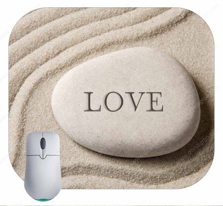 Love Zen Stone Mouse Pad