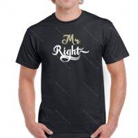 Mr and Mrs Right Shirt - Never Right - Always Right Couples Shirt