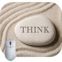 Think Zen Stone Mouse Pad
