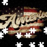 Vintage American Flag America Puzzle