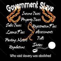 Government Slave  Metal Photo P-50