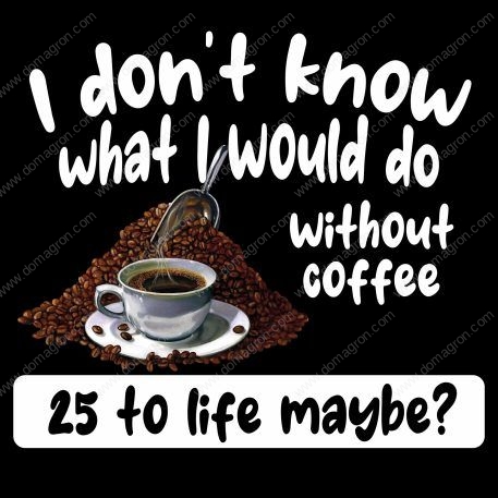 I Don't Know What I Would Do Without Coffee Humorous Coffee Lovers Metal Photo S-67