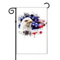Eagle and flag Garden Flag
