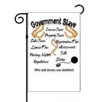 Government Slave Garden Flag