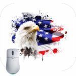 Eagle And Flag Mouse Pad