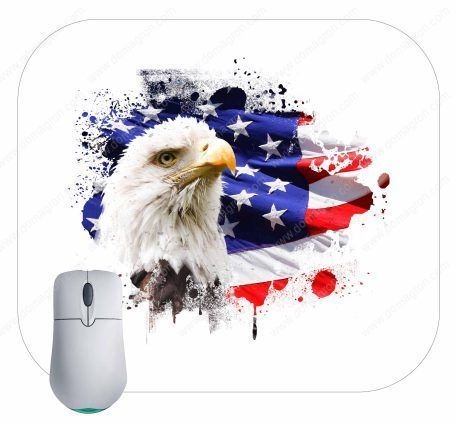 Eagle And Flag Mouse Pad