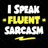 I Speak Fluent Sarcasm Metal Photo S-87