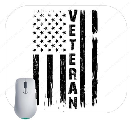 American Veteran Flag Mouse Pad