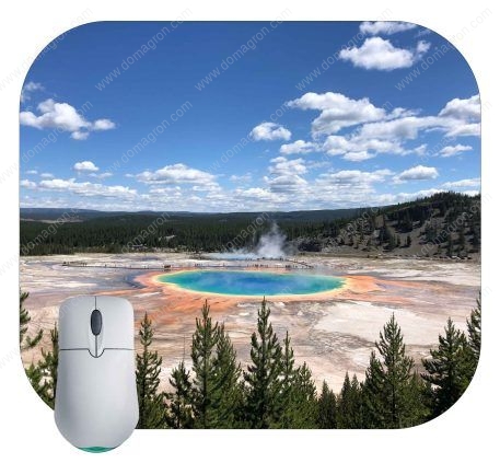 The Grand Prisms of Yellowstone National Park Mouse Pad