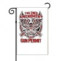 The Second Amendment Is My Gun Permit Garden Flag