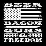 Beer Bacon Guns & Freedom Metal Photo U-10