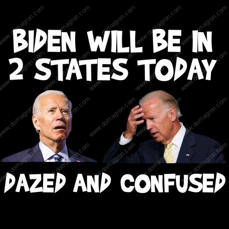 Biden Will Be In Two States Today Dazed And Confused Metal Photo B-15