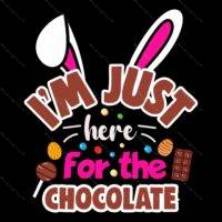 I'm Just Here For The Chocolate Easter Metal Photo H-102