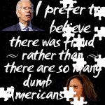I Prefer To Believe That There Was Fraud Anti-Biden Puzzle