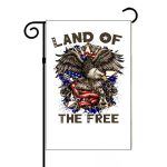 Land Of The Free Garden Flag