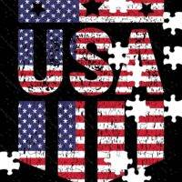 USA Shield Flag Jigsaw Puzzle
