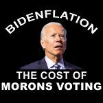 Bidenflation The Cost Of Morons Voting Direct to Film (DTF) Heat Transfer B-11