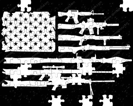 American Gun Flag Puzzle