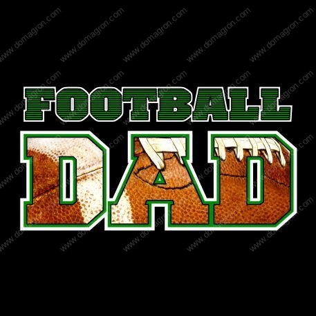 Football Dad Metal Photo F-326