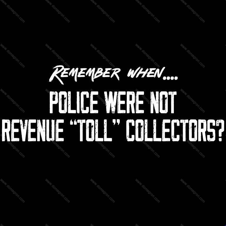 Remember When Police Were Not Revenue Collectors Defund The Police State Direct to Film (DTF) Heat Transfer P-460
