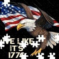 Live Like It's 1776 Patriotic Jigsaw Puzzle