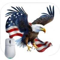 Eagle Landing Mouse Pad