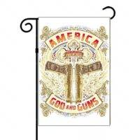 America Needs God And Guns Garden Flag