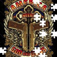 America Needs God And Guns Jigsaw Puzzle
