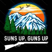 Suns Up Guns Up Direct to Film (DTF) Heat Transfer N-501