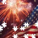 Fireworks With Flag 8 Puzzle