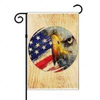 Perching Eagle Garden Flag