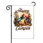 Happy Camper Garden Flag