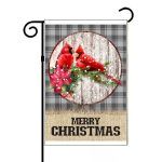 Christmas Cardinal Merry Christmas Garden Flag