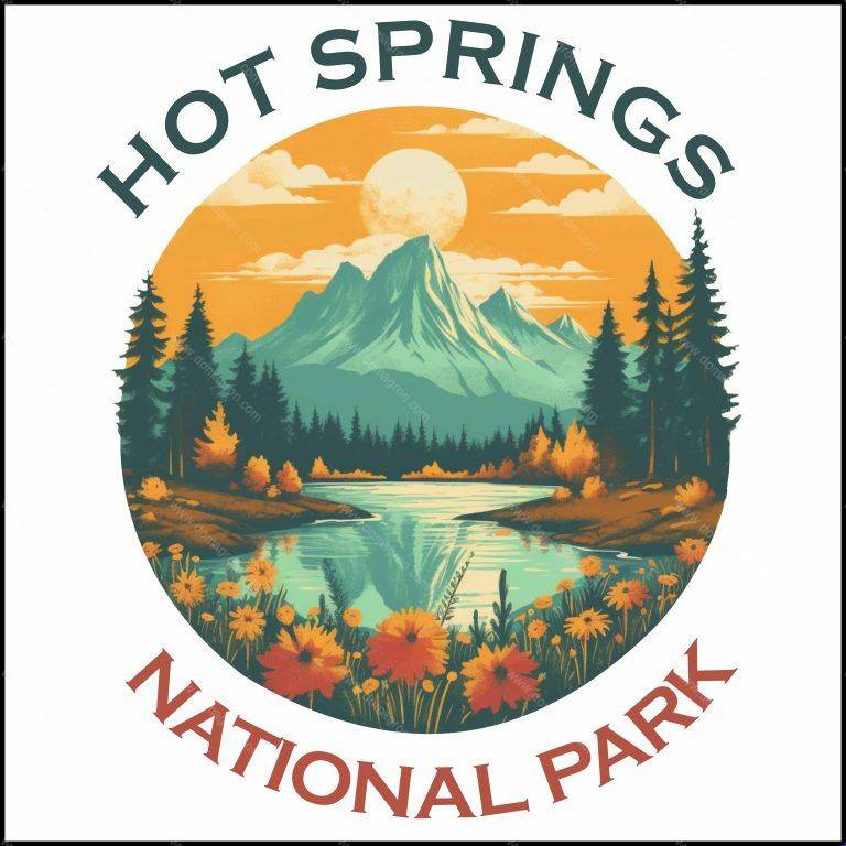 Hot Springs National Park Direct to Film (DTF) Heat Transfer K-559