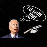 I'd Sniff That Anti-Biden Metal Photo B-560