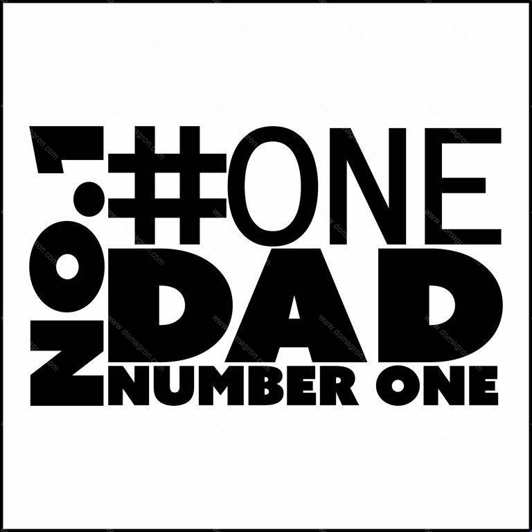 Number One Dad Direct to Film (DTF) Heat Transfer F-541