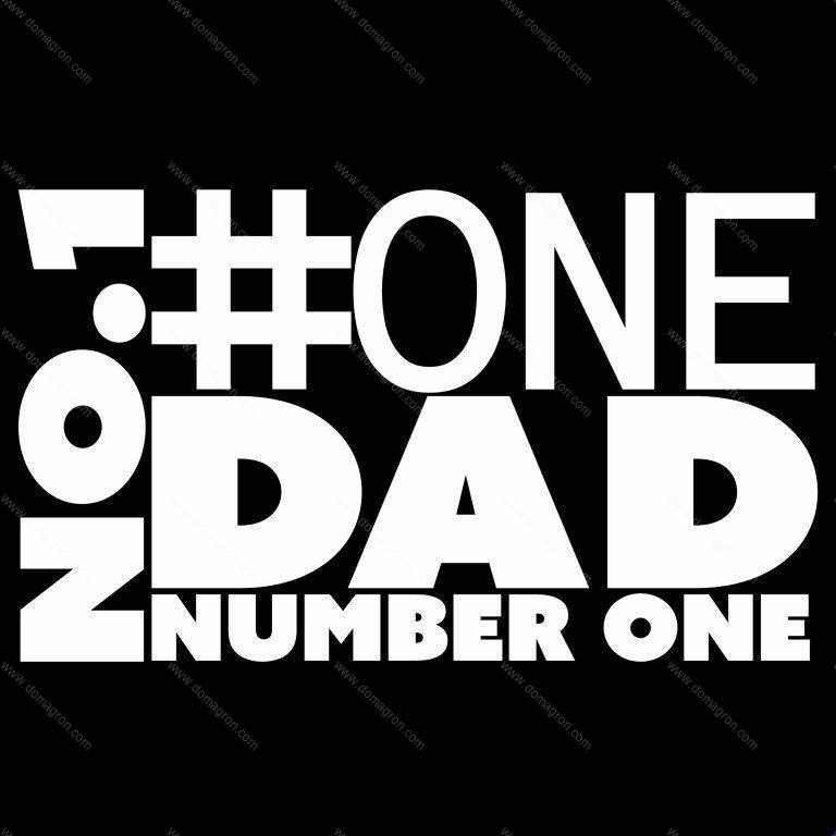 Number One Dad Direct to Film (DTF) Heat Transfer F-541