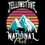 Yellowstone National Park Bear Scene  Direct to Film (DTF) Heat Transfer K-547